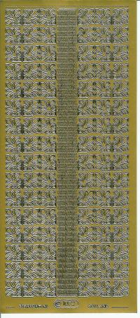 Billede: guldhjørner med kant stickers 1072