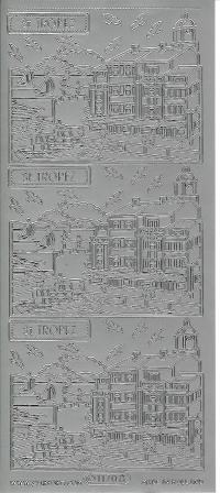 Billede: huse i st. tropez, sølv stickers