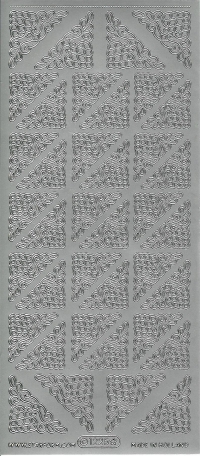 Billede: sølvhjørne stickers 1225