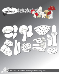 Billede: skære/prægeskabelon forskellige svampe, BY LENE DIES 