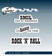 Billede: BY LENE STEMPEL “Danish Texts” BLS1057,SMIL Det er weekend, Du Rocker for vildt og Roc 