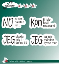 Billede: BY LENE STEMPEL “Danske Tekster” BLS1009, Biggest: 4,7x1,7cm - Passer til BLS211217, førpris kr. 40,00, nupris