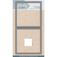 Billede: skæreskabelon kortbase med scalloped kant, Card Deco Essentials Frame Dies - Dots, 13,5x27cm