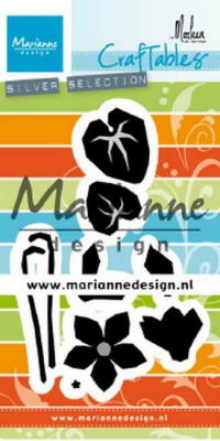 Billede: skæreskabelon blomst, MARIANNE DESIGN CR1479 Cyclamen, 91,5x58mm