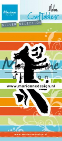 Billede: skæreskabelon ræv, MARIANNE DESIGN CR1484 Fox By Marleen, 88x44mm