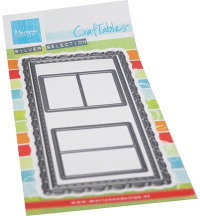 Billede: skæreskabelon mini slimcard, MARIANNE DESIGN CR1563 Slimeline-mini Windows,131,5x58,5mm