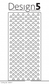 Billede: skæreskabelon baggrundsdie til slimcard med trekanter, Design5 dies 