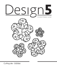 Billede: skæreskabelon 4 blomsterhoveder, Design5 dies 