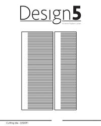 Billede: skæreskabelon til 2 størrelser papirkvaster, Design5 dies 