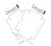 Billede: skære/prægeskabelon æske, Design5 dies