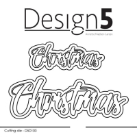 Billede: skæreskabelon Christmas med skygge i 2 størrelser, Design5 dies 