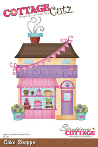 Billede: skæreskabelon bagerbutik, Dies CottageCutz CC-1010 Cake Shoppe
