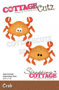 Billede: skæreskabelon krabbe, Dies CottageCutz CC-757, Crab