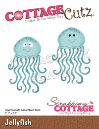 Billede: skæreskabelon gople/vandmand, Dies CottageCutz CC-758, Jellyfish