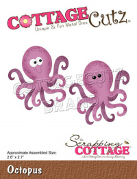 Billede: skæreskabelon blæksprutte, Dies CottageCutz CC-761, Octopus