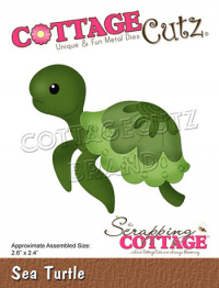 Billede: skæreskabelon skildpadde, Dies CottageCutz CC-766, Sea Turtle