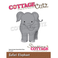 Billede: skæreskabelon elefant, Dies CottageCutz CC-840, Safari Elephant