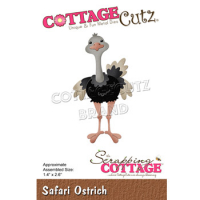 Billede: skæreskabelon struds, Dies CottageCutz CC-847, Safari Ostrich