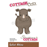 Billede: skæreskabelon næsehorn, Dies CottageCutz CC-849, Safari Rhino