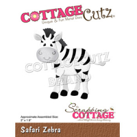 Billede: skæreskabelon zebra, 
Dies CottageCutz CC-851, Safari Zebra