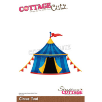 Billede: skæreskabelon cirkustelt, Dies CottageCutz CC-860, Circus Tent