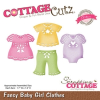 Billede: Dies CottageCutz CCE-145 babytøj pige, 4,3x4cm , Fancy Baby Girl Clothes, førpris kr. 155,00, nupris