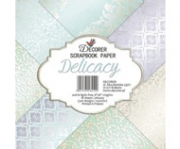 Billede: Decorer Delicacy 8x8 Inch Paper Pack, 170gsm, acid and lignin free. 18 single sided sheets, 3x6 designs