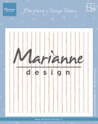 Billede: MARIANNE DESIGN EMB. FOLDER DF3456 Marjoleine's Stripes, 152x154mm, førpris kr. 48,- nupris