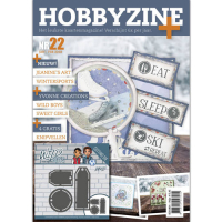 Billede: Hobbyzine Plus nr. 22, hollandsk blad med masser af inspiration til kort, mønstre, 3d ark og 1 die fra Yvonne Design (YCD10122), førpris kr. 60,- nupris