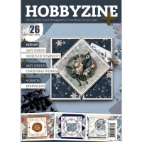 Billede: Hobbyzine Plus nr. 26, hollandsk blad med masser af inspiration til kort, mønstre, 3d ark og 1 die fra Amy Design nr. ADD10157