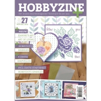 Billede: Hobbyzine Plus nr. 27, hollandsk blad med masser af inspiration til kort, mønstre, 3d ark, incl. mønsterark og 3 hobbydots stickers, førpris kr. 60,- nupris
