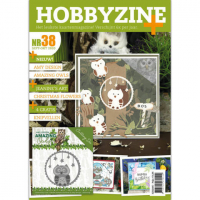 Billede: Hobbyzine Plus nr. 38, hollandsk blad med masser af inspiration til kort, mønstre, 3d ark og 1 die fra Amy Design nr. ADD10219