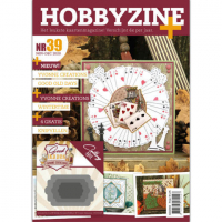 Billede: Hobbyzine Plus nr. 39, hollandsk blad med masser af inspiration til kort, mønstre, 3d ark og 1 die fra Yvonne Design YCD10225