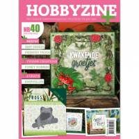Billede: Hobbyzine Plus nr. 40, hollandsk blad med masser af inspiration til kort, mønstre, 3d ark og 1 die fra Amy Design nr. ADD10230