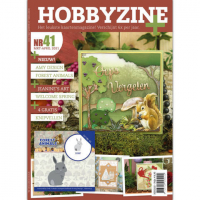 Billede: Hobbyzine Plus nr. 41, hollandsk blad med masser af inspiration til kort, mønstre, 3d ark og 1 die fra Amy Design nr. ADD10235