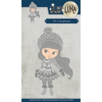 Billede: skære/prægeskabelon påklædningsdukke isprinsesse, Lily Luna DIE LL10004, 10.8 x 6.9cm, førpris kr. 112,- nupris
