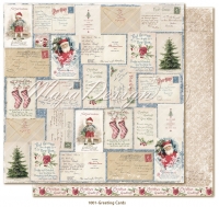 Billede: 1 ark dobbeltsidet karton - Christmas Season - Greeting Cards