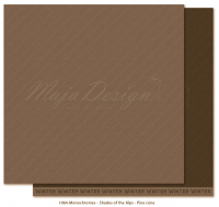 Billede: 1 ark dobbeltsidet karton - Maja Design -  Monochromes - Shades of the Alps - Pinecone