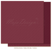 Billede: 1 ark dobbeltsidet karton - Maja Design -  Monochromes - Shades of the Alps - Cranberry