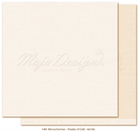 Billede: 1 ark dobbeltsidet karton - Maja Design -  Monochromes - Shades of Café - Vanilla