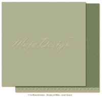 Billede: 1 ark dobbeltsidet karton - Monochromes - Shades of Miles, Linen Green