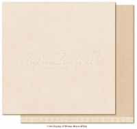 Billede: 1 ark dobbeltsidet karton - Monochromes - Shades of Winter - Warm white