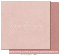 Billede: 1 ark dobbeltsidet karton - Monochromes - Shades of Winter - Soft pink