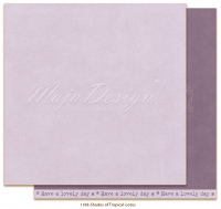 Billede: 1 ark dobbeltsidet karton - Monochromes - Shades of Tropical - Lotus