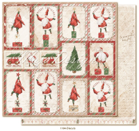Billede: 1 ark dobbeltsidet karton - Happy Christmas - Diecuts