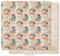 Billede: 1 ark dobbeltsidet karton - Bohemian Harmony - Rustic flowers, Maja Design