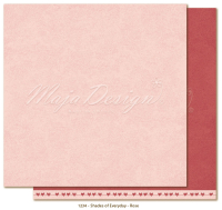 Billede: 1 ark dobbeltsidet karton - Monochromes, Shades of Everyday - Rose