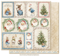 Billede: 1 ark dobbeltsidet karton - Christmas Wonderland - Ephemera, Maja Design