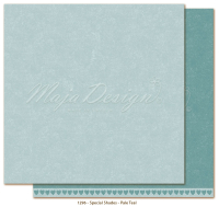 Billede: 1 ark dobbeltsidet karton - Monochromes - Special Shades - Pale Teal, Maja Design