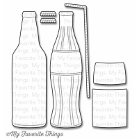 Billede: skære/prægeskabelon colaflaske og ølflaske, Die-namics Soda Pop Bottles, ølflaske ca. 2,1x7,5cm